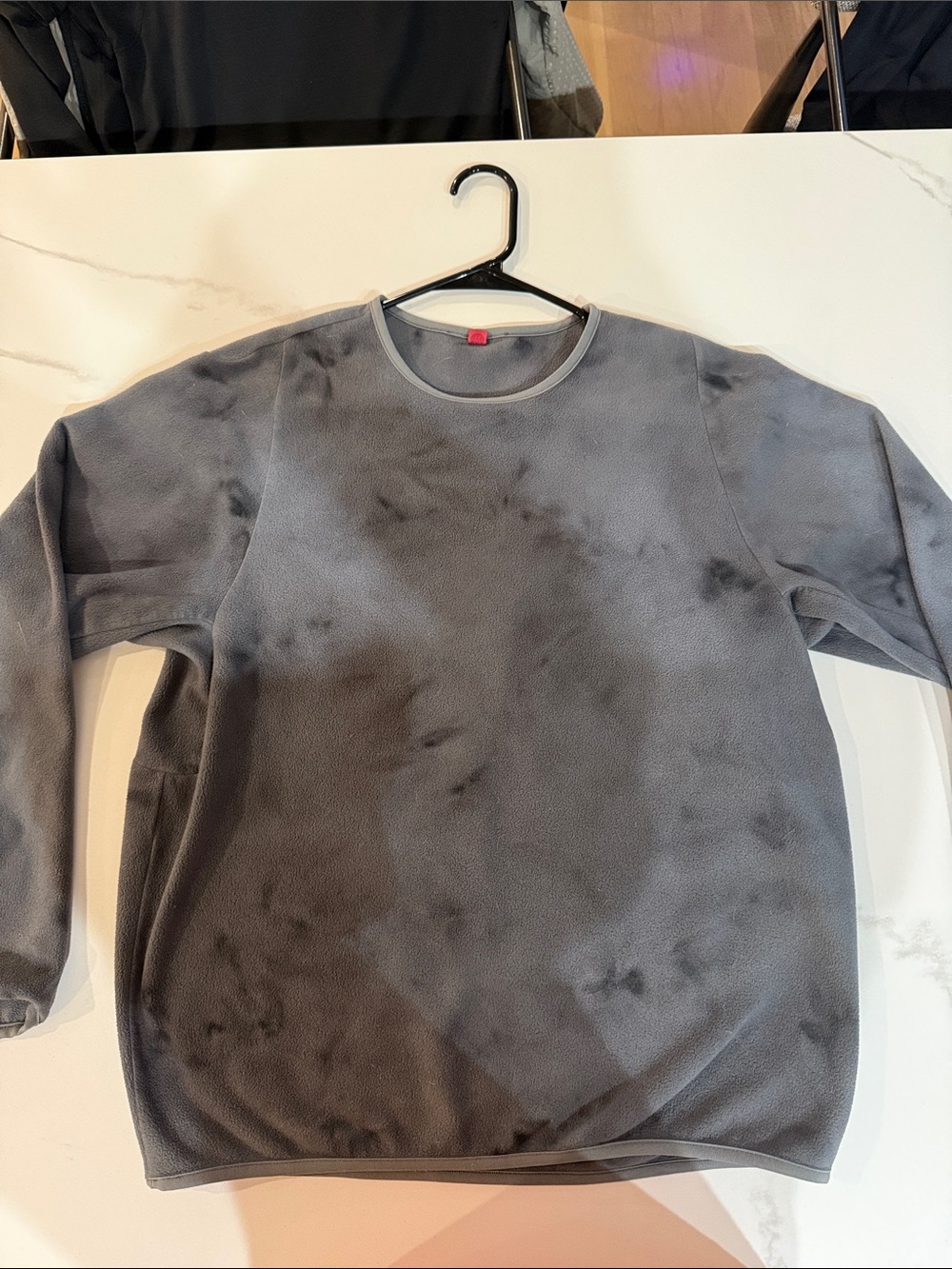 lululemon athletica Gray Tie-Dye Crewneck Sweater